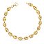 Pulsera de Oro Amarillo 18K - Diseño Calabrote Hueco, 6 mm 